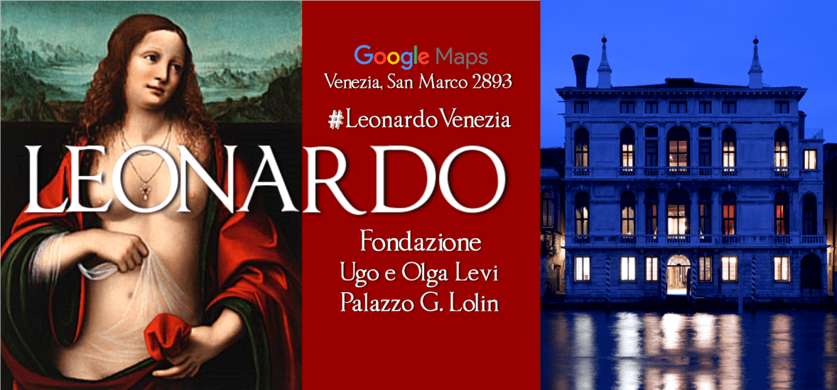 banner LEONARDO a Venezia Mostra Palazzo Lolin San Marco 2893 Accademia Passeggiate a Venezia Maria Cristina Bernardi VeneziaEventi.png